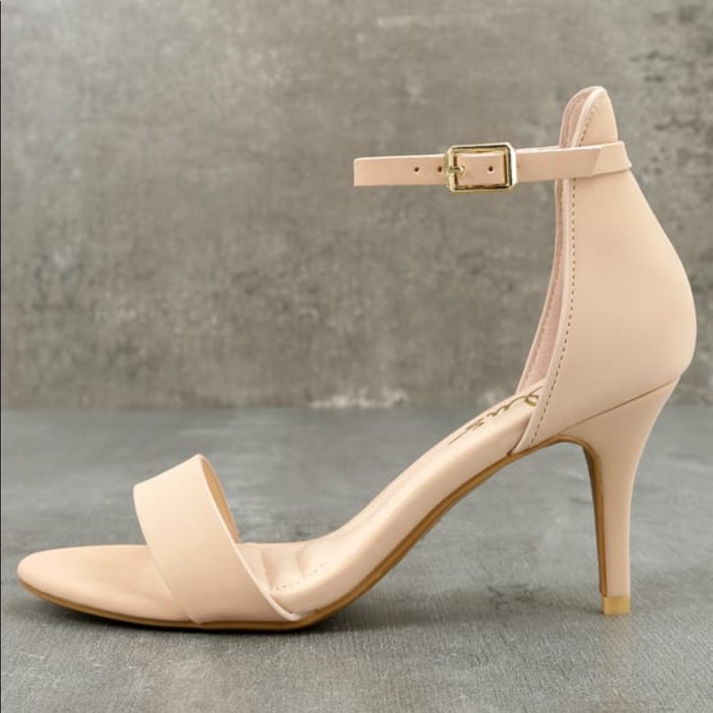 Lulus Published Author Nude Nubuck Heels